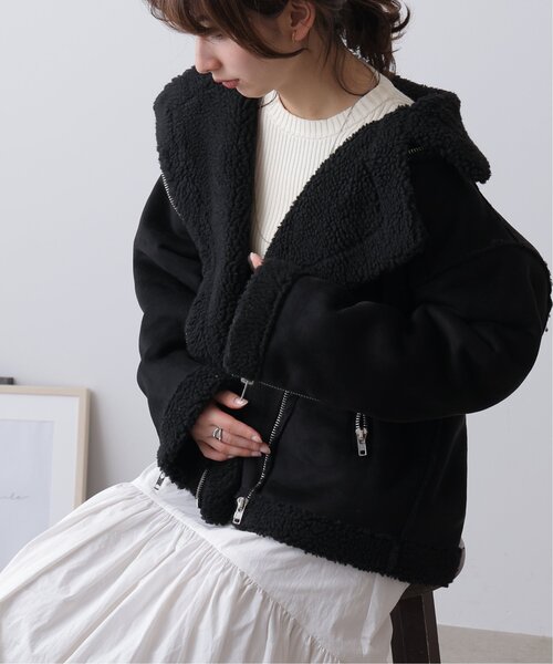 WEB限定フェイクムートンオーバージャケット