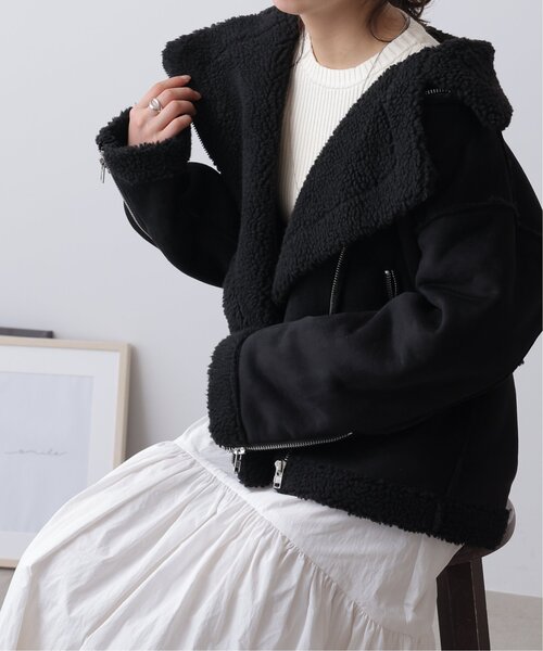 WEB限定フェイクムートンオーバージャケット