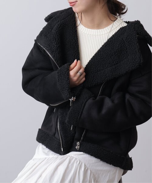 WEB限定フェイクムートンオーバージャケット