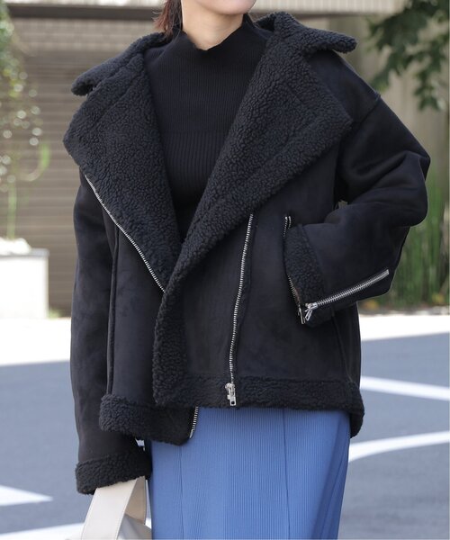 WEB限定フェイクムートンオーバージャケット