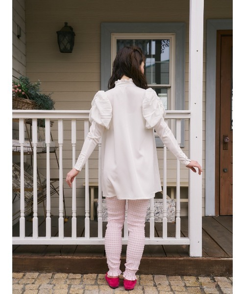 MIRO AMURETTE（ミロアミュレット）の「gingham check pagins/ギンガムチェックレギンス（その他パンツ・レディース・ブラック×ホワイト/ピンク・FREE）」の15枚目の写真