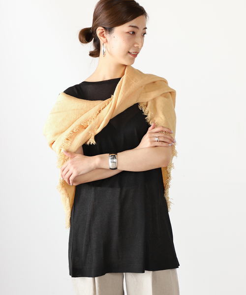 VERMEIL par iena(ヴェルメイユパーイエナ)の「【ESLOW/エスロー】バックドレープセーター◆(ニット/セーター・レディース・ブラック/サックスブルー・FREE)」の9枚目の写真