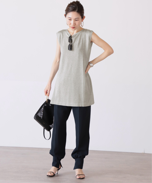 VERMEIL par iena(ヴェルメイユパーイエナ)の「【ESLOW/エスロー】バックドレープセーター◆(ニット/セーター・レディース・ブラック/サックスブルー・FREE)」の10枚目の写真