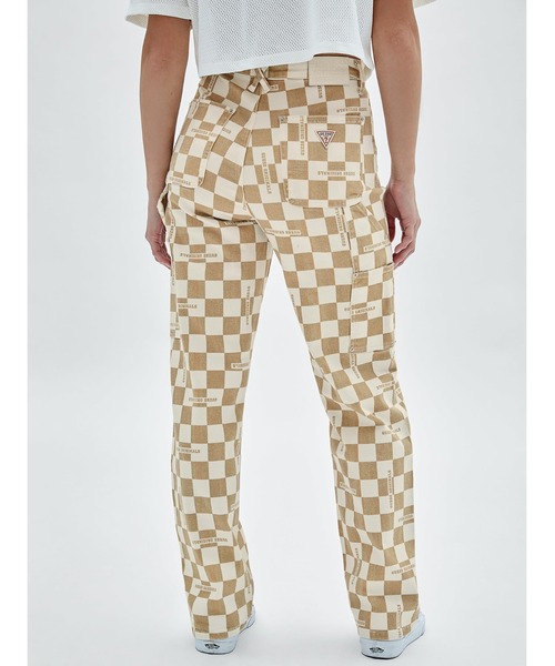 Guess(ゲス)の「GUESS Originals Checkered Carpenter Denim Pants(デニムパンツ・レディース・ベージュ/グリーン・24inch/27inch/25inch/26inch)」の5枚目の写真