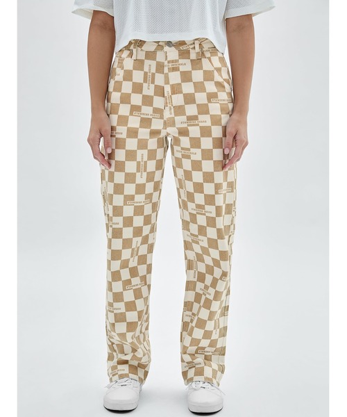 Guess(ゲス)の「GUESS Originals Checkered Carpenter Denim Pants(デニムパンツ・レディース・ベージュ/グリーン・24inch/27inch/25inch/26inch)」の18枚目の写真