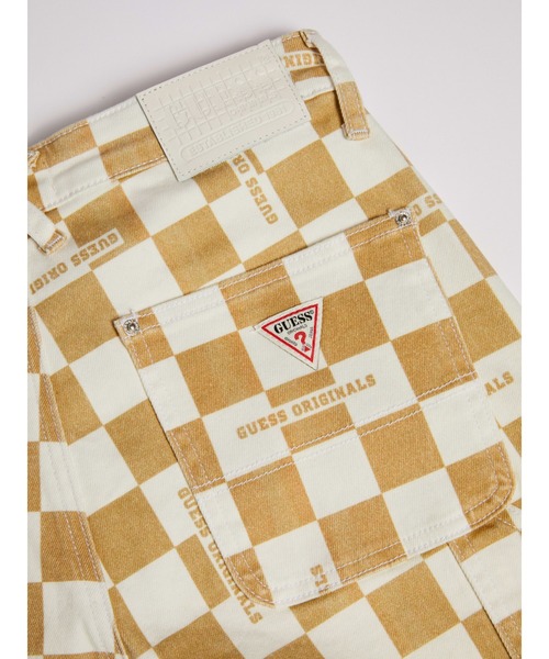 Guess(ゲス)の「GUESS Originals Checkered Carpenter Denim Pants(デニムパンツ・レディース・ベージュ/グリーン・24inch/27inch/25inch/26inch)」の11枚目の写真