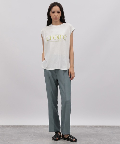 LAKOLE（ラコレ）の「BIGロゴスリーブレスTシャツ / 299131（Tシャツ/カットソー・レディース・ブラック/オフホワイト/ベージュ・SMALL/MEDIUM）」の21枚目の写真