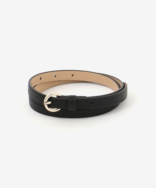 MAJESTIC LEGON（マジェスティックレゴン）の「シンプル細ベルト（ベルト・レディース・アイボリー/ブラウン/ブラック・FREE）」の3枚目の写真