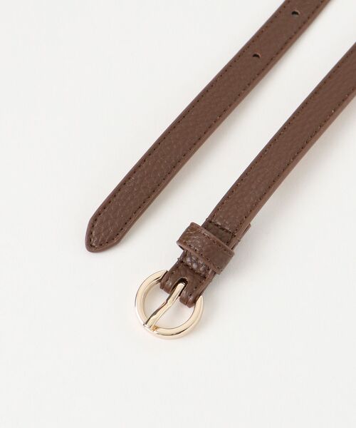 MAJESTIC LEGON（マジェスティックレゴン）の「シンプル細ベルト（ベルト・レディース・アイボリー/ブラウン/ブラック・FREE）」の5枚目の写真