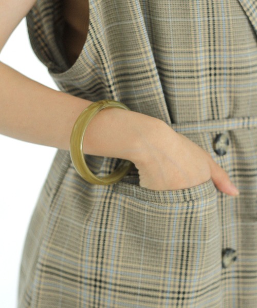 Crisp（クリスプ）の「マーブルバングル（バングル/リストバンド・レディース・ブラウン/グリーン・FREE）」の3枚目の写真