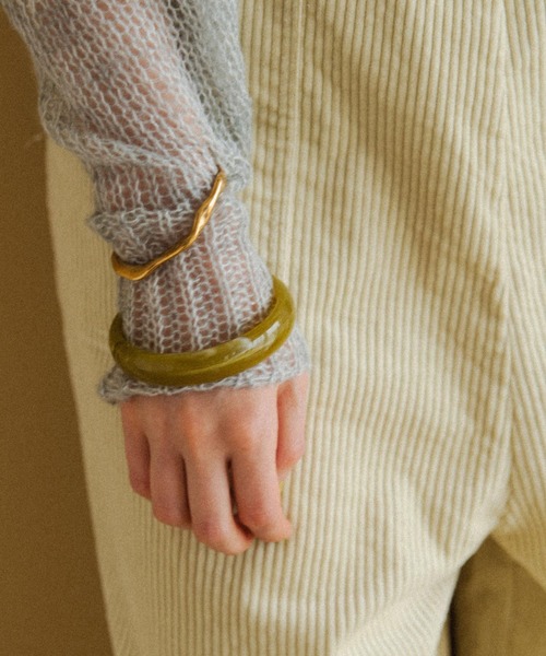 Crisp（クリスプ）の「マーブルバングル（バングル/リストバンド・レディース・ブラウン/グリーン・FREE）」の5枚目の写真