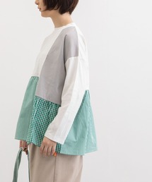 POU DOU DOU | パッチワークギャザートップス(Tシャツ/カットソー)