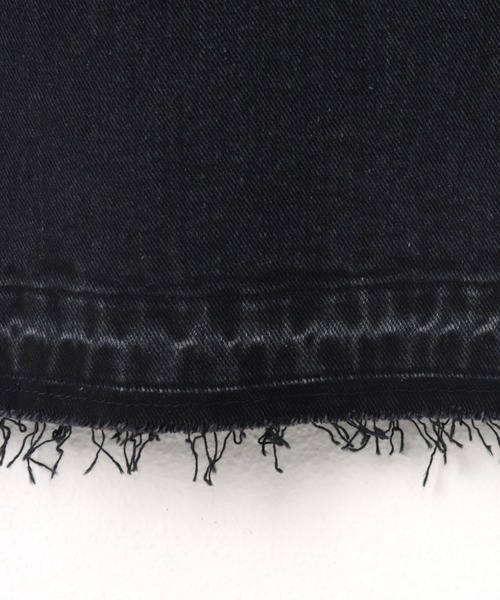 andme（アンドミー）の「裾フリンジデニムフレアパンツ（デニムパンツ・レディース・ブラック/サックスブルー/ブルー・M/L）」の13枚目の写真