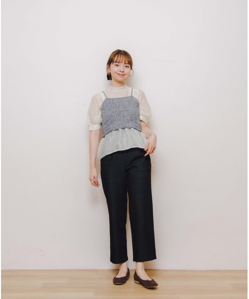 flower（フラワー）の「フリンジツイードビスチェ（ベスト・レディース・グレー/ベージュ・FREE）」の7枚目の写真