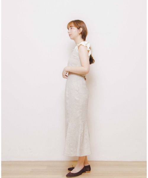 flower（フラワー）の「フリンジツイードビスチェ（ベスト・レディース・グレー/ベージュ・FREE）」の19枚目の写真