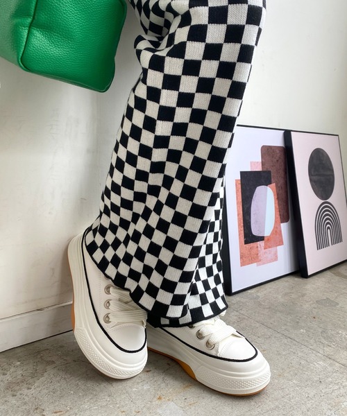 Futier land（フューティアランド）の「ミニマル厚底スニーカー（スニーカー・レディース・ホワイト/ブラック・35/36/37/38/39/40）」の21枚目の写真