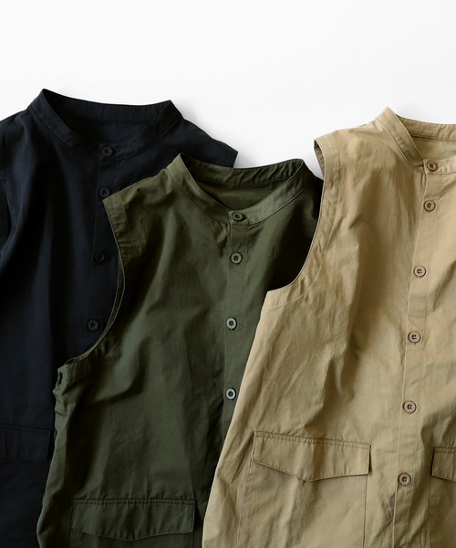 antiqua（アンティカ）の「サイドボタンベスト（ベスト・レディース・ブラック/ベージュ/カーキ・FREE）」の21枚目の写真