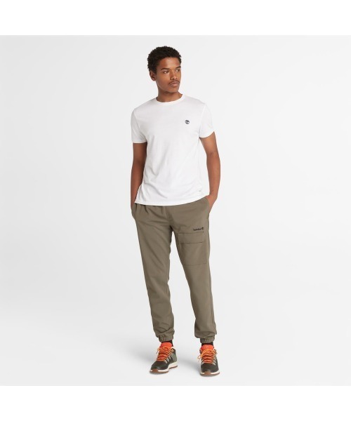Timberland(ティンバーランド)の「半袖 スリム クルー Tシャツ メンズ(Tシャツ/カットソー・メンズ・ホワイト・MEDIUM/X-SMALL/SMALL/LARGE/X-LARGE/XX-LARGE)」の3枚目の写真