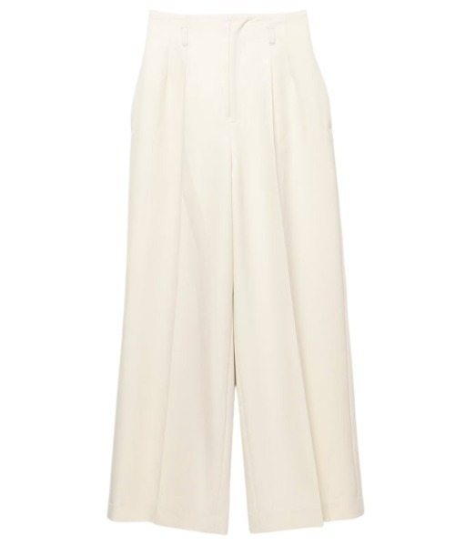 EIMY ISTOIRE（エイミーイストワール）の「ハイウエストセンタープレスワイドパンツ（その他パンツ・レディース・ブラック/ベージュ/ピンク/イエロー/ブルー/アイボリー・S/M/XS）」の20枚目の写真