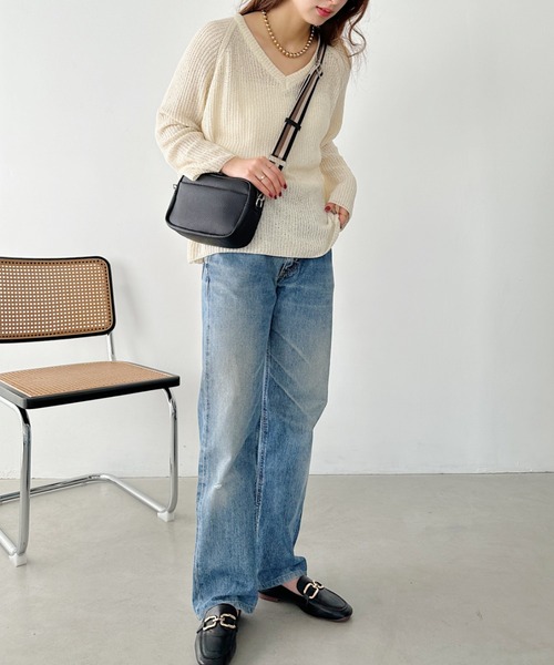 セール】square leather shoulder bag／PUスクエアミニ