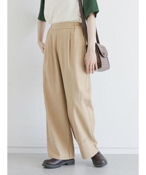 ehka sopo（エヘカソポ）の「裾切替タックワイドパンツ（その他パンツ