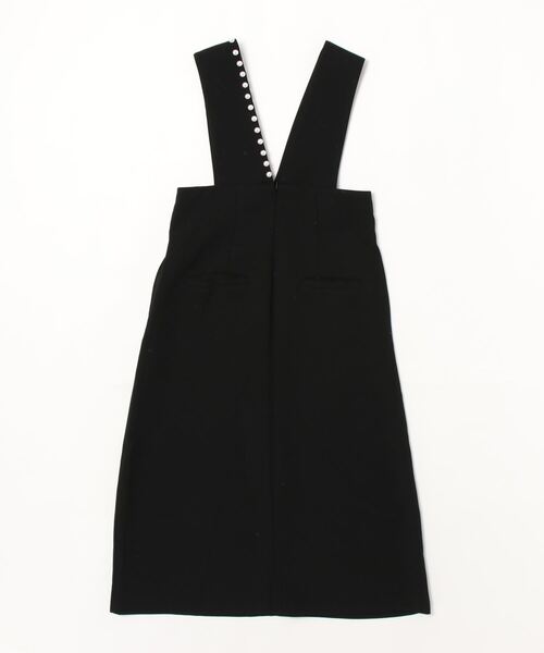 INTERPLANET（インタープラネット）の「【anana】パール付きＶサスペンダーワンピース（ジャンパースカート・レディース・ブラック・FREE）」の2枚目の写真
