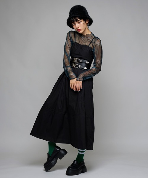 Narcissus（ナルシス）の「【WEBSTORE 限定商品】タイダイシースルートップ（シャツ/ブラウス・レディース・ブルー/グリーン・FREE）」の7枚目の写真