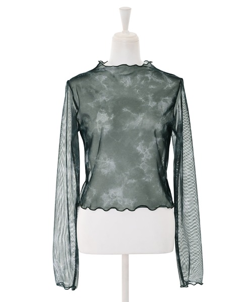 Narcissus（ナルシス）の「【WEBSTORE 限定商品】タイダイシースルートップ（シャツ/ブラウス・レディース・ブルー/グリーン・FREE）」の3枚目の写真