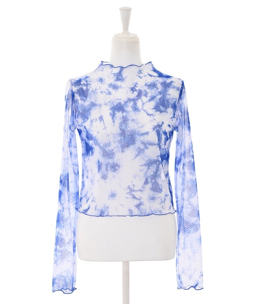 Narcissus（ナルシス）の「【WEBSTORE 限定商品】タイダイシースルートップ（シャツ/ブラウス・レディース・ブルー/グリーン・FREE）」の5枚目の写真