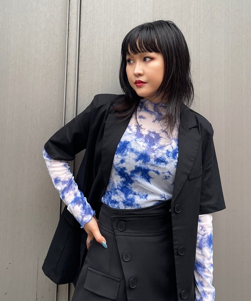 Narcissus（ナルシス）の「【WEBSTORE 限定商品】タイダイシースルートップ（シャツ/ブラウス・レディース・ブルー/グリーン・FREE）」の12枚目の写真