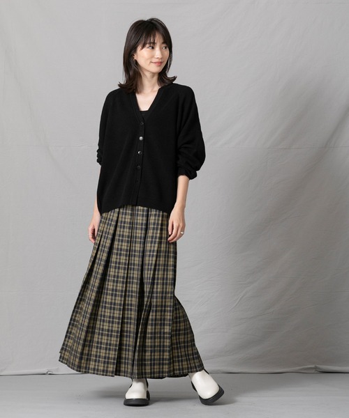 Gready Brilliant（グレディブリリアン）の「片ひだチェックプリーツ