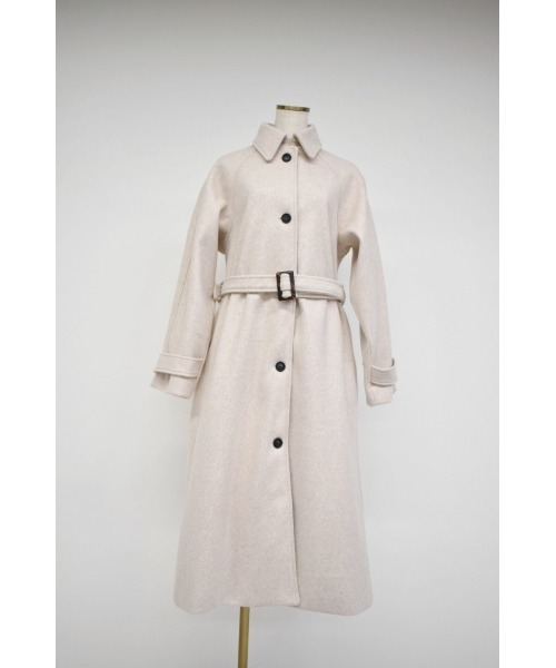 Reurie'（レウリィ）の「ステンカラーロングコート（ステンカラーコート・レディース・アイボリー・FREE）」の21枚目の写真