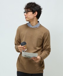 カシミヤタッチ クルーネック ニット セーター