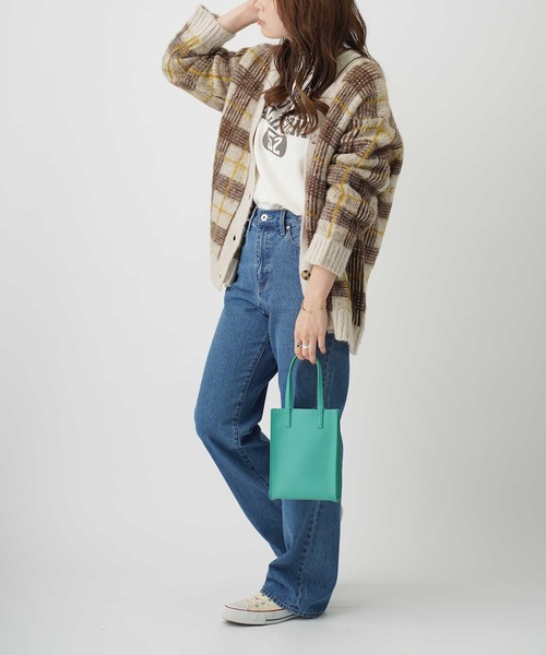 HONEYSUCKLE ROSE（ハニーサックルローズ）の「【HONEYSUCKLE ROSE】モヘア風起毛柄カーディガン（カーディガン/ボレロ・レディース・ブルー/グリーン/パープル/ブラウン・L/M）」の7枚目の写真