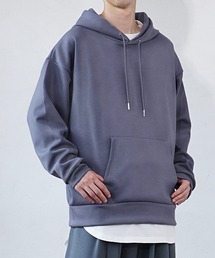 【MinoriTY】もちもちポンチ素材立体フードオーバーサイズパーカー フーディー メンズ 秋ルーズシルエット