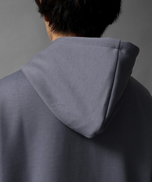 MinoriTY(マイノリティ)の「【MinoriTY】もちもちポンチ素材立体フードオーバーサイズパーカー フーディー メンズ 秋ルーズシルエット(パーカー・メンズ・ブラック/ダークグリーン/パープル/アイボリー/モカ・S/M/L)」の12枚目の写真