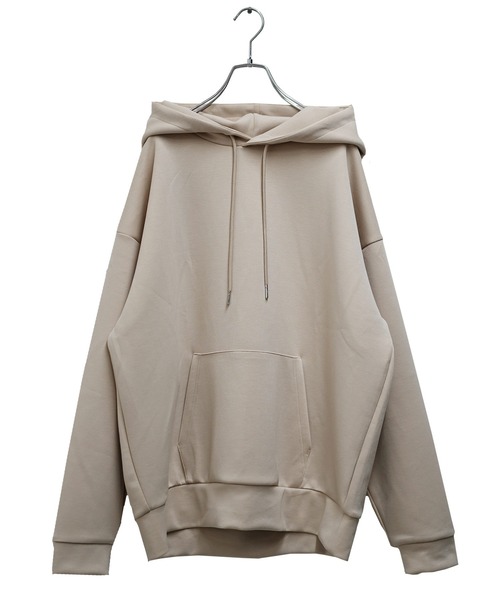 MinoriTY(マイノリティ)の「【MinoriTY】もちもちポンチ素材立体フードオーバーサイズパーカー フーディー メンズ 秋ルーズシルエット(パーカー・メンズ・ブラック/ダークグリーン/パープル/アイボリー/モカ・S/M/L)」の10枚目の写真