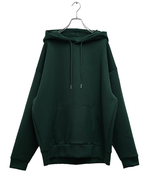 MinoriTY(マイノリティ)の「【MinoriTY】もちもちポンチ素材立体フードオーバーサイズパーカー フーディー メンズ 秋ルーズシルエット(パーカー・メンズ・ブラック/ダークグリーン/パープル/アイボリー/モカ・S/M/L)」の7枚目の写真