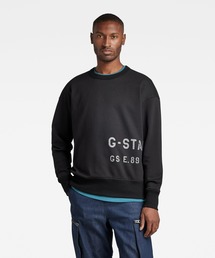 G-STAR RAW | MULTI GRAPHIC OVERSIZED SWEATER/オーバーサイズ/ロゴスウェット(スウェット)