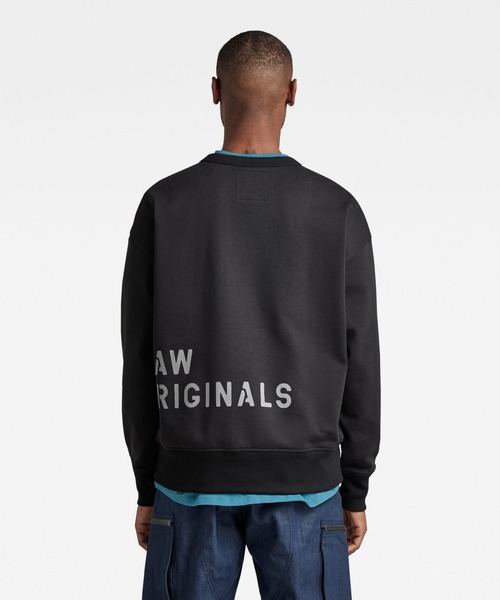 G-STAR（ジースター）の「MULTI GRAPHIC OVERSIZED SWEATER/オーバーサイズミリタリーステンシルロゴスウェット（スウェット・メンズ・ブルー系その他/ダークグリーン/ダークブラック・X-SMALL/SMALL/MEDIUM/LARGE/X-LARGE）」の13枚目の写真