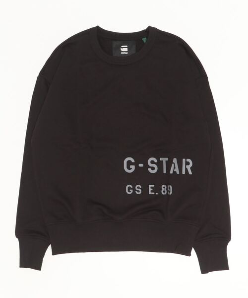 G-STAR（ジースター）の「MULTI GRAPHIC OVERSIZED SWEATER/オーバーサイズミリタリーステンシルロゴスウェット（スウェット・メンズ・ブルー系その他/ダークグリーン/ダークブラック・X-SMALL/SMALL/MEDIUM/LARGE/X-LARGE）」の19枚目の写真