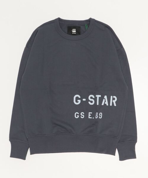 G-STAR（ジースター）の「MULTI GRAPHIC OVERSIZED SWEATER/オーバーサイズミリタリーステンシルロゴスウェット（スウェット・メンズ・ブルー系その他/ダークグリーン/ダークブラック・X-SMALL/SMALL/MEDIUM/LARGE/X-LARGE）」の12枚目の写真