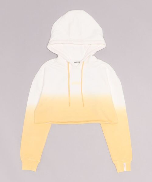 Guess（ゲス）の「Anise Ombre Cropped Hoodie（パーカー・レディース・ライトグリーン/イエロー/ピンク・LARGE/SMALL/MEDIUM/X-SMALL）」の13枚目の写真