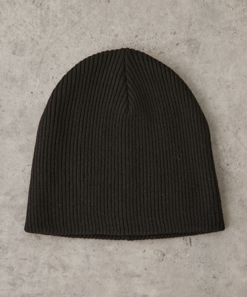 CIAOPANIC TYPY(チャオパニックティピー)の「リブニット帽(ニットキャップ/ビーニー・レディース・アイボリー/ブラック/グレー・ONE SIZE)」の11枚目の写真