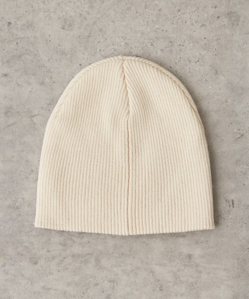 CIAOPANIC TYPY(チャオパニックティピー)の「リブニット帽(ニットキャップ/ビーニー・レディース・アイボリー/ブラック/グレー・ONE SIZE)」の10枚目の写真