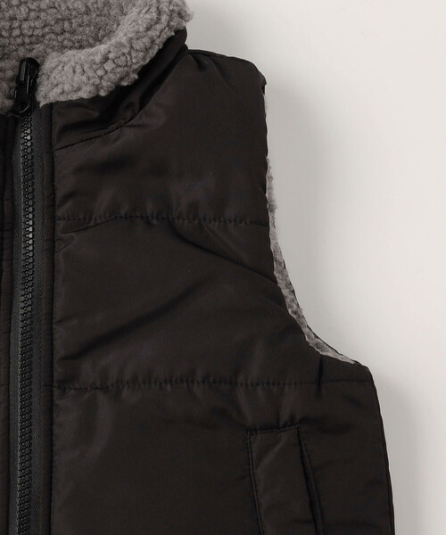 COMME CA ISM（コムサイズム）の「リバーシブル　中綿ベスト（ダウンベスト・キッズ・アイボリー/ブラウン/ブラック・150cm/120cm/130cm/100cm/140cm/110cm）」の21枚目の写真