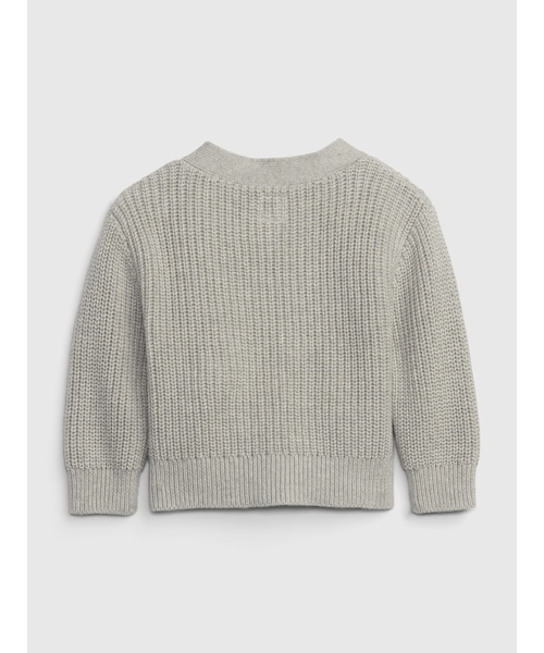 GAP（ギャップ）の「ブラナンベア ポケットセーターカーディガン (ベビー)（カーディガン/ボレロ・キッズ・オフホワイト/グレー/ブラウン・3-6M/6-12M/12-18M/18-24M）」の5枚目の写真