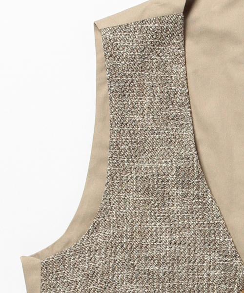 BEAMS F（ビームスエフ）の「LARDINI / メランジ ホップサックジレ