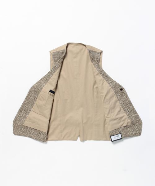BEAMS F（ビームスエフ）の「LARDINI / メランジ ホップサックジレ
