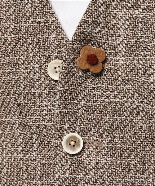 BEAMS F（ビームスエフ）の「LARDINI / メランジ ホップサックジレ